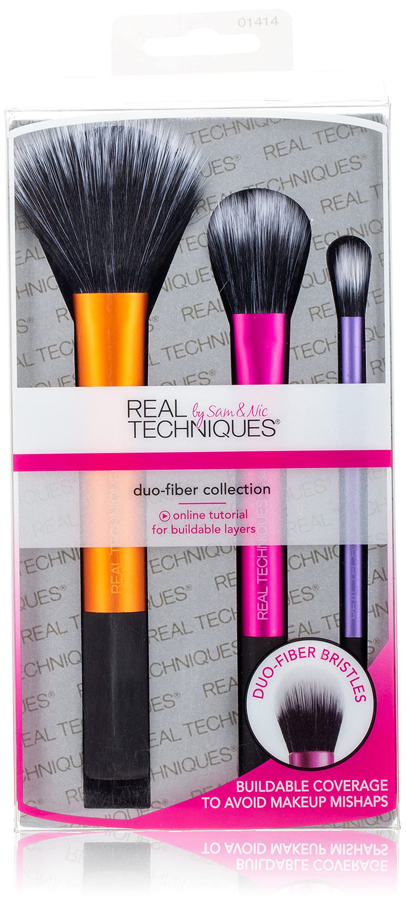 Real Techniques Duo-Fiber Collection Gift Set 3 x Brushes