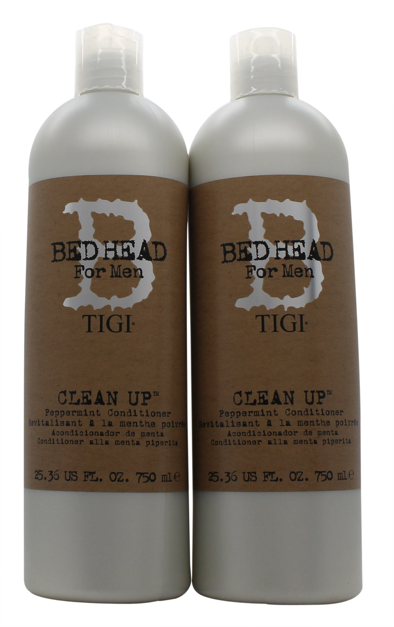 Tigi Duo Pack Bed Head For Men Clean Up 750ml Shampoo + 750ml Conditioner
