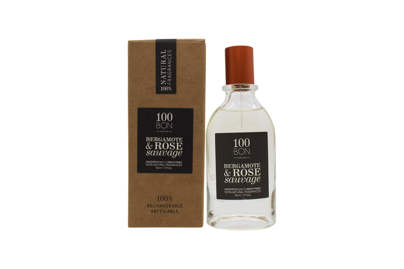 100BON Bergamote  Rose Sauvage Refillable Eau de Parfum Concentrate 50ml Spray