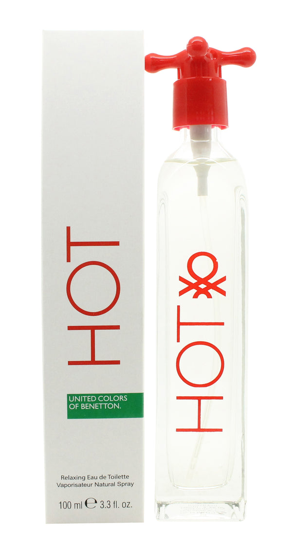 Benetton Hot Eau de Toilette 100ml Spray - New Edition