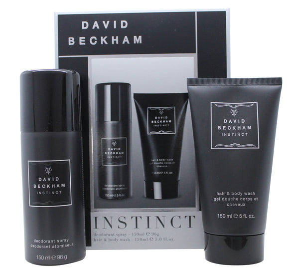 David Beckham Instinct Gift Set 150ml Deodorant Spray + 150ml Shower Gel