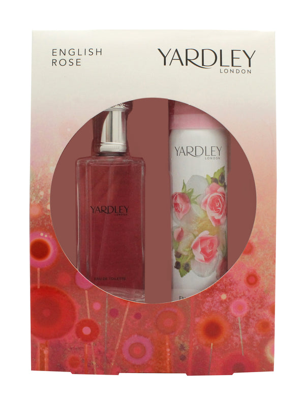 Yardley English Rose Gift Set 50ml EDT + 75ml Body Spray