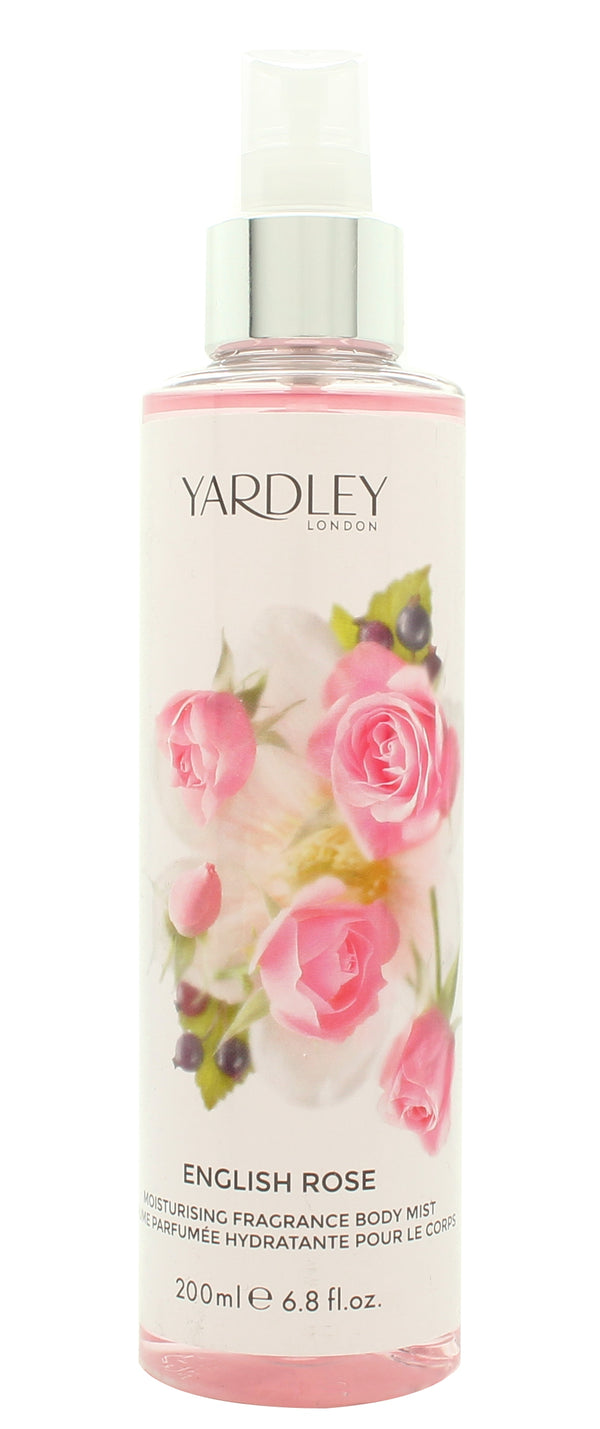 Yardley English Rose Fragrance Mist 200ml Spray