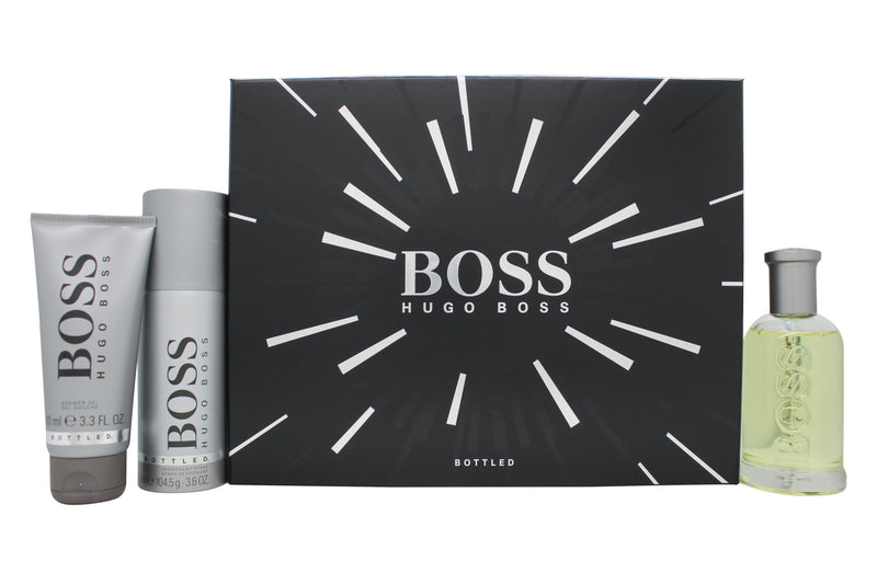 Hugo Boss Boss Bottled Gift Set 100ml EDT + 100ml Shower Gel + 150ml Deodorant Spray